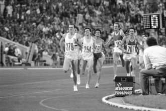 Olympic Games Moscow 1980: Olympic champion Steve Ovett, Sebastian Coe.