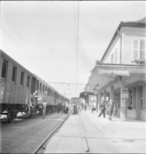 Ebnat-Kappel, railway station; 1945.