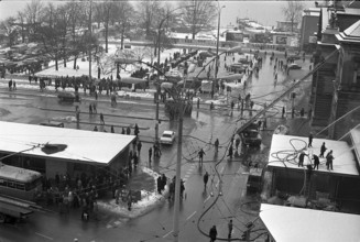 Fire at Lucerne main station 1971.
