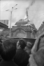 Fire at Lucerne main station 1971.