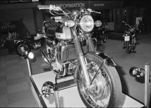 Bicycle and motorcycle fair, exhibition at Zuespahalle Zurich 1971.