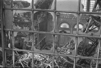 Fire at Lucerne main station 1971.