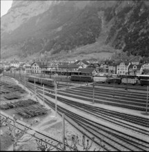 reportage about railway village Erstfeld.