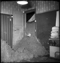 Schmerikon, mud-avalanche after heavy rains; 1953.