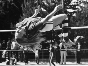 High-jumper Susi Erb 1976.