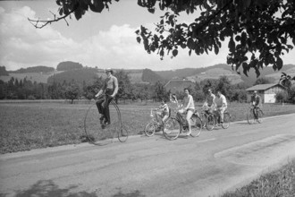 20 years bicycle rent at the train station in Signau, 1972.