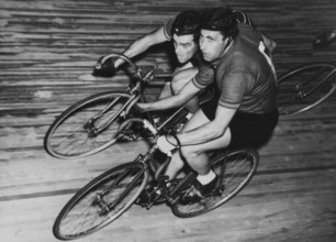 Berlin Sixdays 1953: Winners Jean Roth and Walter Bucher.