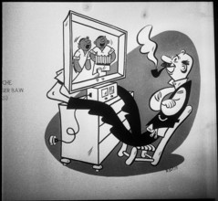 Swiss radio fair: television set, 1948.