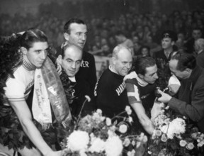 Kopenhagen Sixdays 1951: Oskar Plattner and Kay Werner Nielsen.