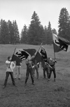 Jura conflict: anitseparatist meeting in Tramelan, 1967.