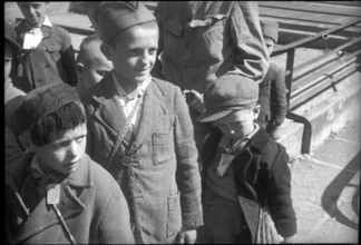 Refugees from Second World War; children from Serbia in Chiasso 1942.