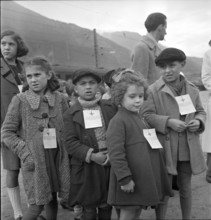 Arrival children from Domodossola; identification badge; 1944.