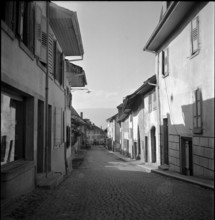 Old part of Estavayer-le-Lac, 1951.