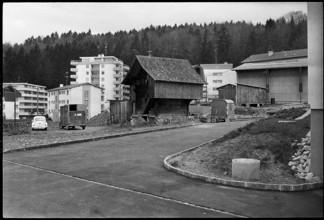 Stöckli between residential blocks 1971.