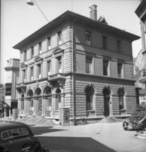 Former post building in Interlaken; 1952.