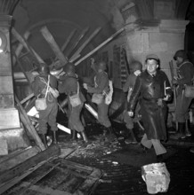 Civil defence training in Lausanne, 1958.