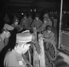 Combined civil defence training in Winterthur, 1962.
