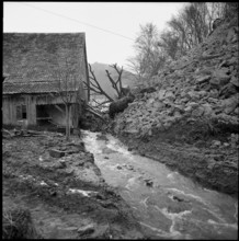 Rock Slip in Erlinsbach; 1957.