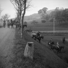 Autumnal hunting in Elgg, 1958.