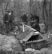 Hunting panthers in Valais, 1946.