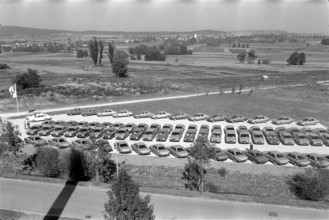 Parking place of BWW Switzerland in Dielsdorf 1972.