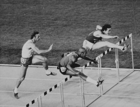 Letzigrund Meeting 1974: Lessek Wodzynski, Charles Foster, Guy Drut.