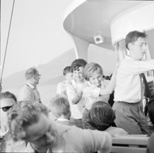 National holiday: young people dancing on a ship; 1962.