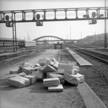 Strike in the Alsace: left parcels, 1953.