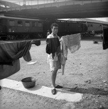 Strike in the Alsace: workingman, 1953.