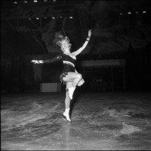 Barbara Ann Scott at the Hallenstadion Zurich, 1951.