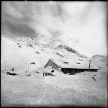 Avalanche in Andermatt; 1951.