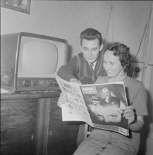 Gaston Fleury, the 30000 th licensee in Switzerland; 1957.