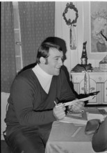 Swiss type wrestling champion Ruedi Hunsperger 1969.