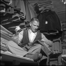 Taylor at the building site of Oberaaar power station 1951.
