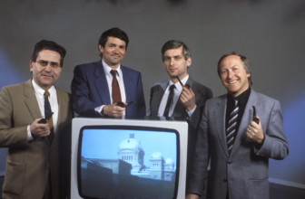 Etitors at Federal Parliament Building Erni, Hochreuthener, Pfister, Siegenthaler 1986.