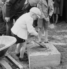 laying of the foundation stone; Pestalozzi Children's Village Trogen 1946.