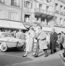 Prince Rainier and Grace of Monaco in Lausanne, 1957.