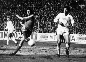 UEFA-Cup 1981/82: Xamax Neuenburg - HSV; Hartwig, Givens.