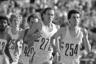 Olympic Games Moscow 1980: Olympic champion Steve Ovett, Sebastian Coe.