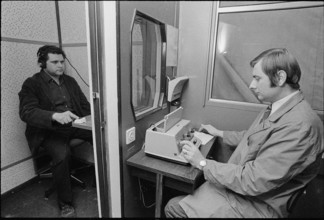 Hearing test, mobile studio 1972.