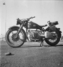 New motorcycle Condor A-580, Swiss army 1949.