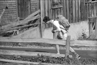 Walter Steiner, training in Wildhaus 1975.