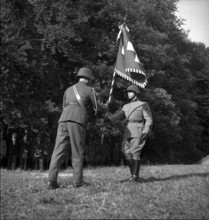 Handing over of flag, Bargen 1948.