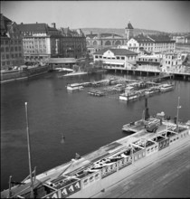 Reconstruction Work at the Limmatquai, 1949.