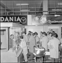 Football WC 1962: Swiss national team departing for Chile.