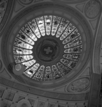 Federal Parliament Building; rosette, coat of arms of all cantons; 1941.