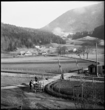 Val de Travers, le Vanel hamlet; 1950.