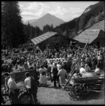 Farmer festival in the Justistal Valley, 1958.