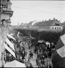 Braderie in La Chaux-de-Fonds, 1946.