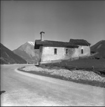 Church at the road to Great St. Bernhard 1959.